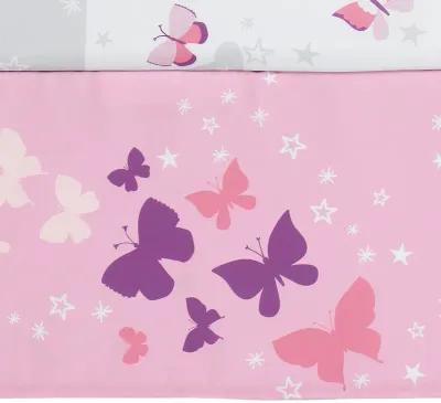 Bedtime Originals Butterfly Kisses Pink/Purple 3-Piece Baby Crib Bedding Set