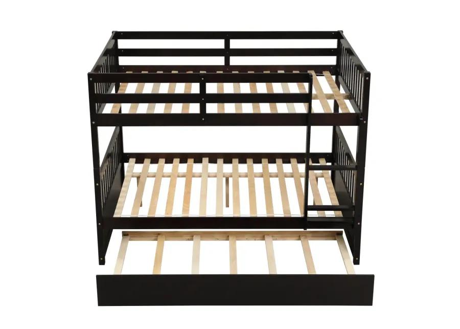 Full Over Full Bunk Bed With Trundle