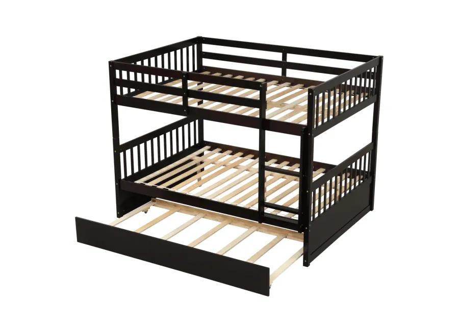 Full Over Full Bunk Bed With Trundle