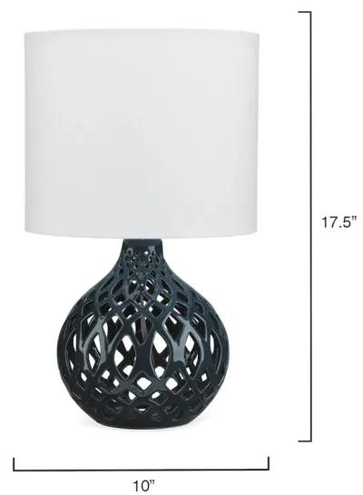 Fretwork Ceramic Table Lamp