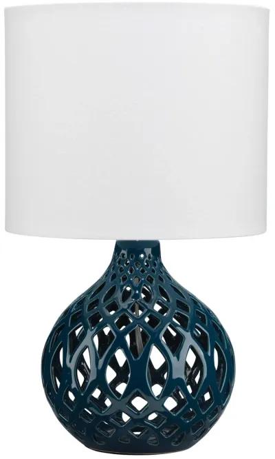 Fretwork Ceramic Table Lamp