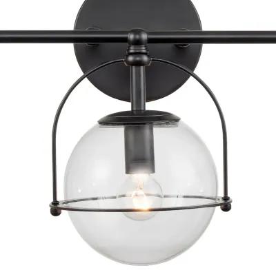 Langford 24'' Wide Black 3-Light Vanity Light