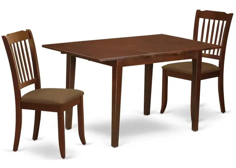 Dining Room Set Mahogany, NODA3-MAH-C