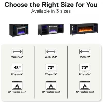 Ameriwood Home Norton Fireplace TV Stand for TVs up to 70"