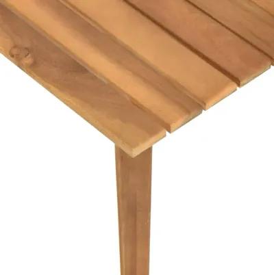 vidaXL Garden Coffee Table 23.6"x23.6"x14.2" Solid Acacia Wood