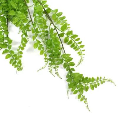 Artificial Light Green Hanging Button Fern Plant 31" UV Resistant