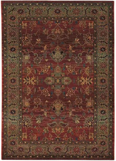 Kharma 2' x 3' Red Rug