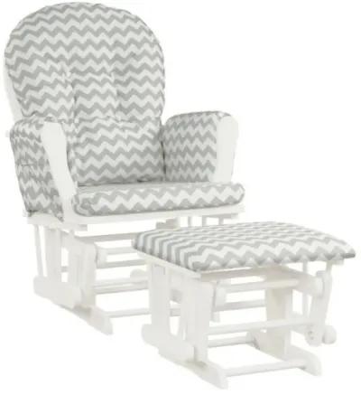 Baby Nursery Relax Rocker Rocking Chair Glider and Ottoman Set