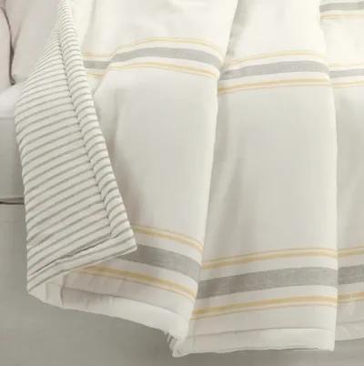 Farmhouse Stripe Reversible Cotton Throw