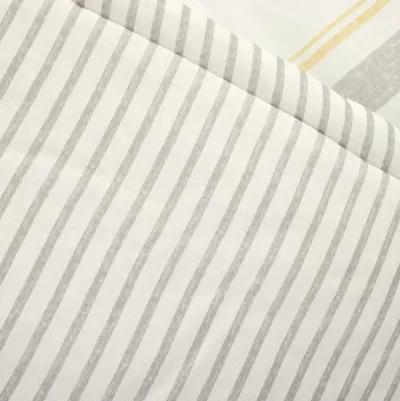 Farmhouse Stripe Reversible Cotton Throw