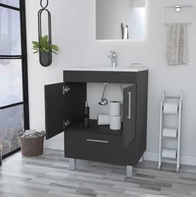 Single Bathroom Vanity Mayorca, Bathroom, Black