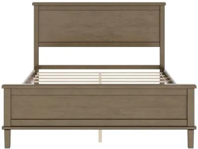 Merax Mid-Century Wood Platform Bed with Headboard