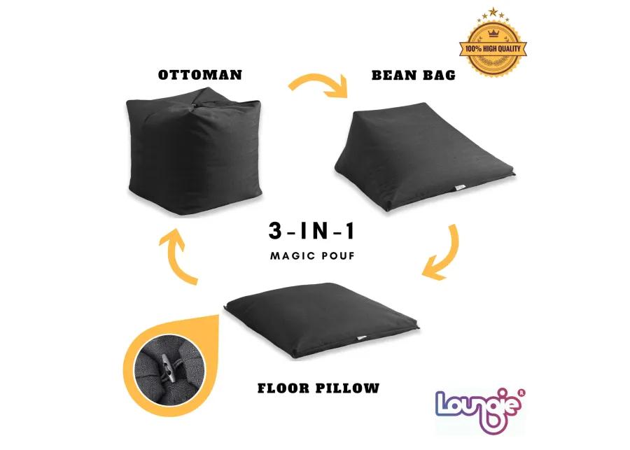 Loungie Magic Pouf Bean Bag Chair