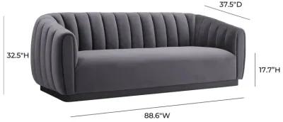 Arno Mauve Velvet Sofa