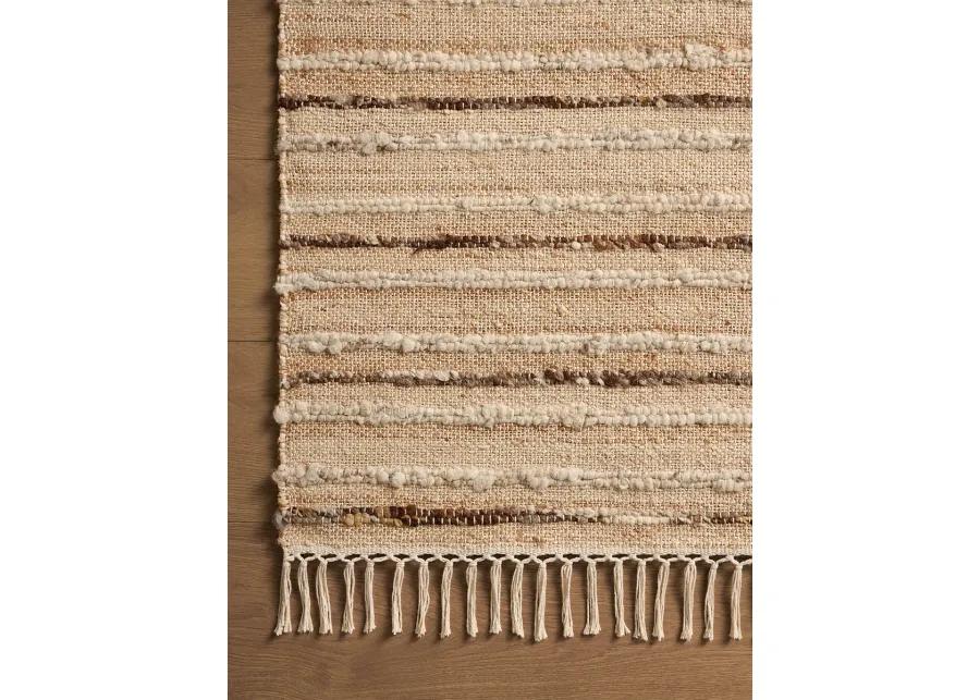 Nico Natural/Bark 5'0" x 7'6" Area Rug by Magnolia Home by Joanna Gaines x Loloi