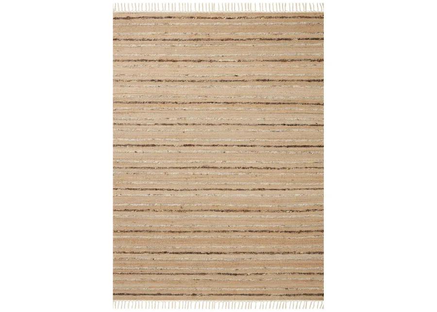 Nico Natural/Bark 5'0" x 7'6" Area Rug by Magnolia Home by Joanna Gaines x Loloi