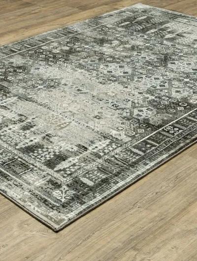 Gemini 2'3" x 7'6" Charcoal Rug