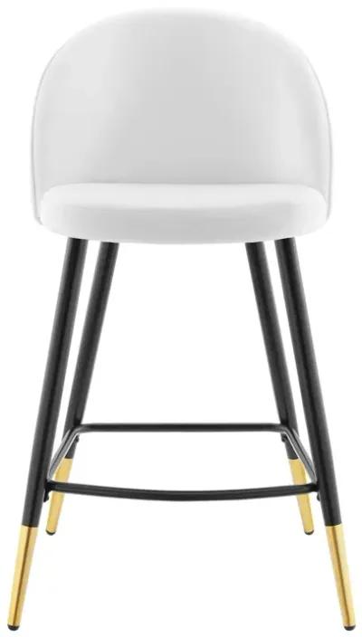 Cordial Performance Velvet Counter Stools - Set of 2