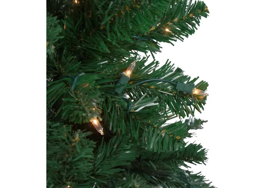 6.5 Ft Pre-Lit Ravenna Pine Artificial Christmas Tree - Warm White LED Lights