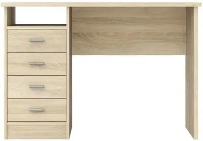 Tvilum Desk with 4 Drawers, Oak