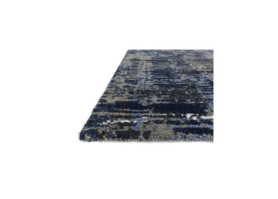 Viera VR09 Dark Blue/Grey 2'5" x 7'7" Rug