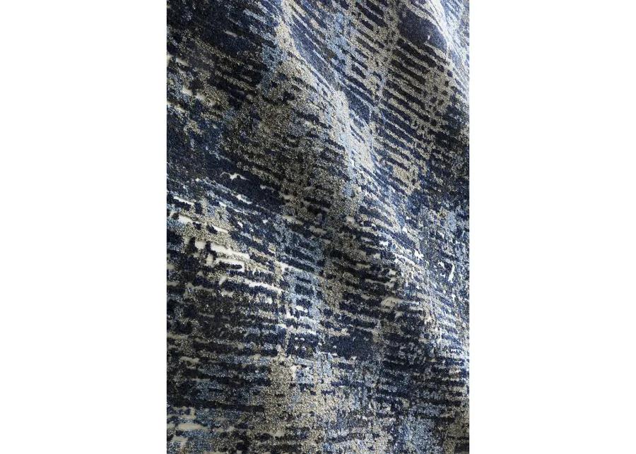 Viera VR09 Dark Blue/Grey 2'5" x 7'7" Rug