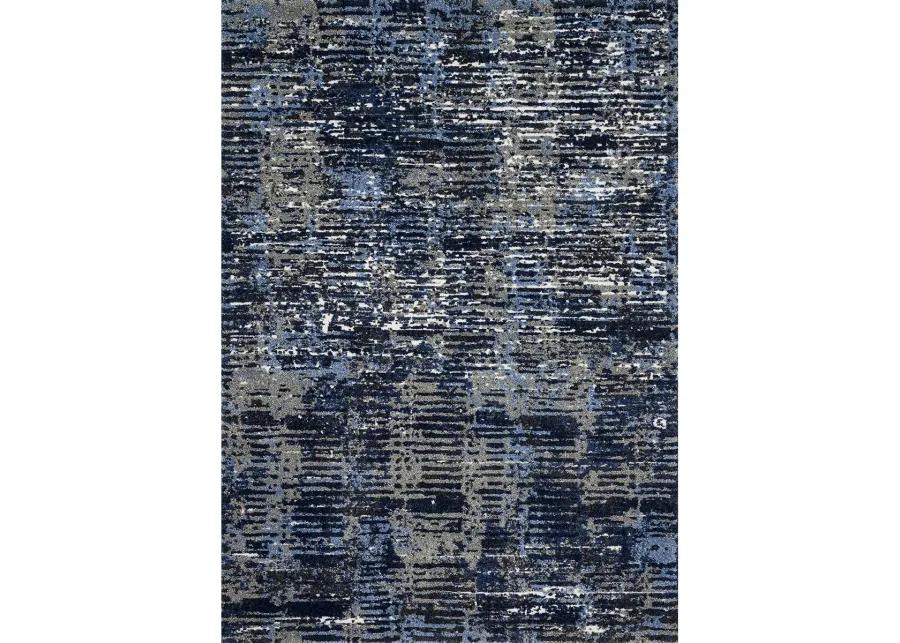 Viera VR09 Dark Blue/Grey 2'5" x 7'7" Rug