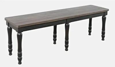 Jofran Madison County Rustic Reclaimed Solid Wood Farmhouse 54 Dining Bench