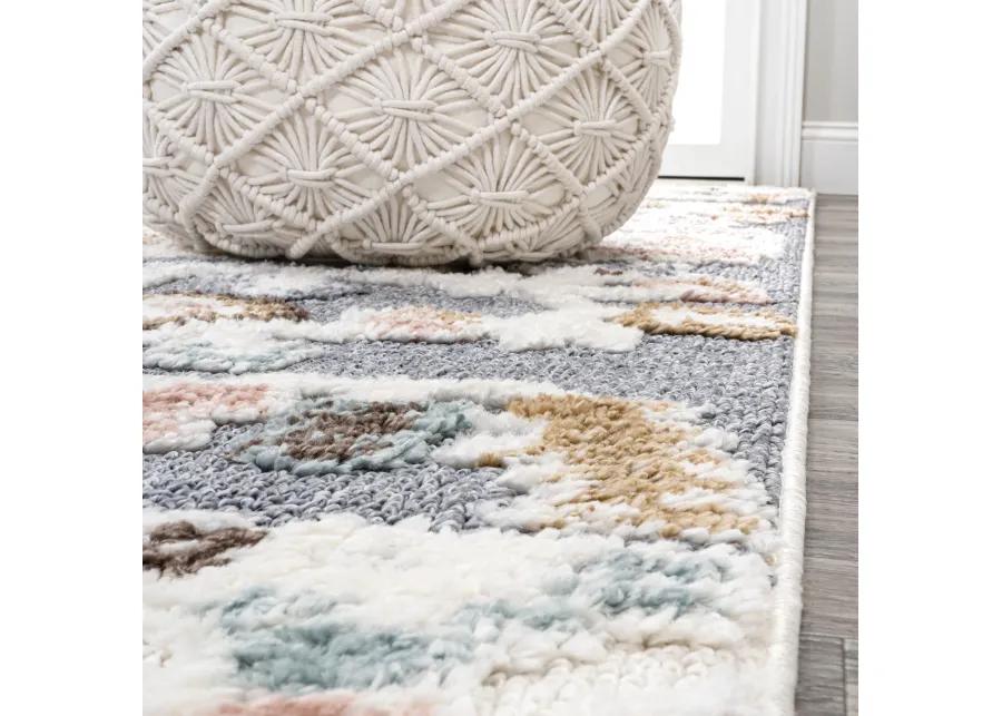 Aziza Persian Medallion High-Low Area Rug