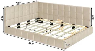 Merax Mid-century Upholstered Daybed Sofa Bed Frame