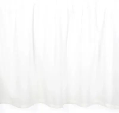 Lambs & Ivy Signature White Cotton Voile Ruffled Crib Skirt