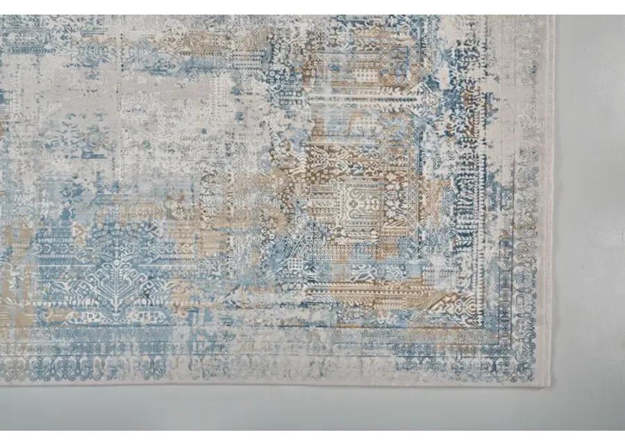 Cadiz 3890F Blue/Gray/Gold 3'1" x 5' Rug