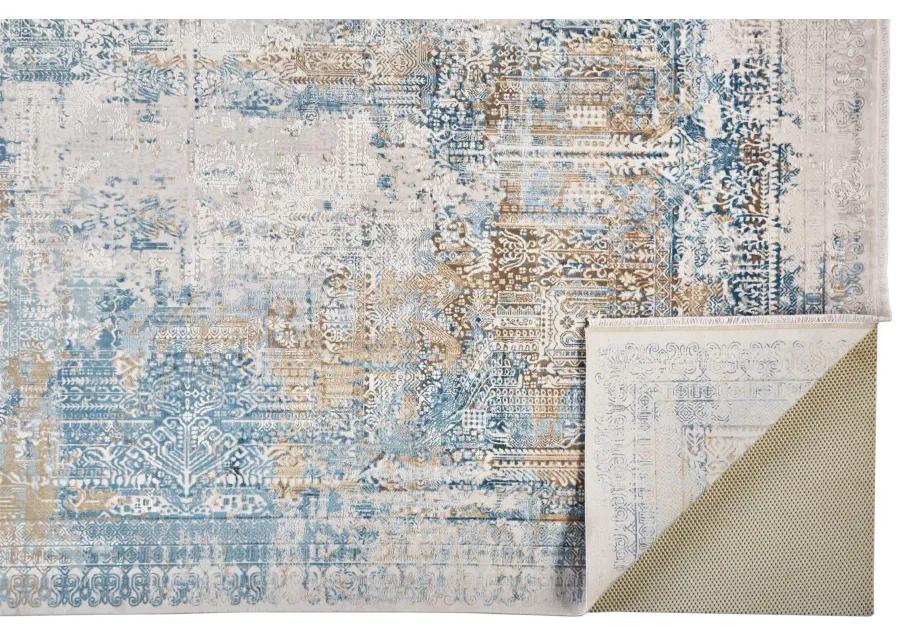 Cadiz 3890F Blue/Gray/Gold 3'1" x 5' Rug