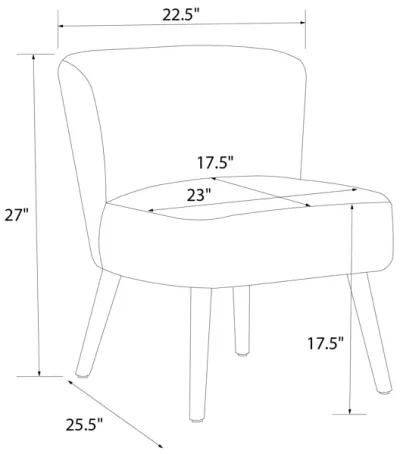 Elisha Boucle Kids Accent Chair with Natural Legs, Oatmeal