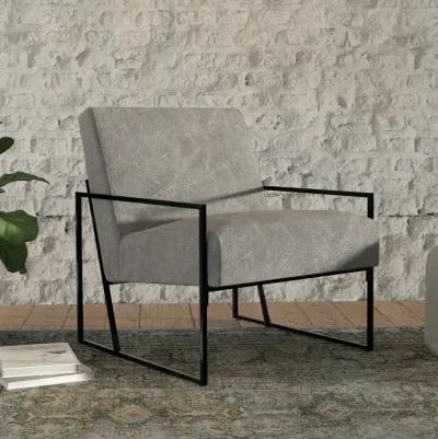 Metal Slant Arm Accent Chair