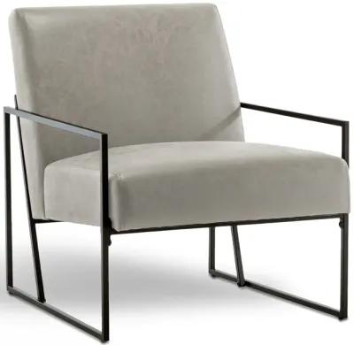 Metal Slant Arm Accent Chair