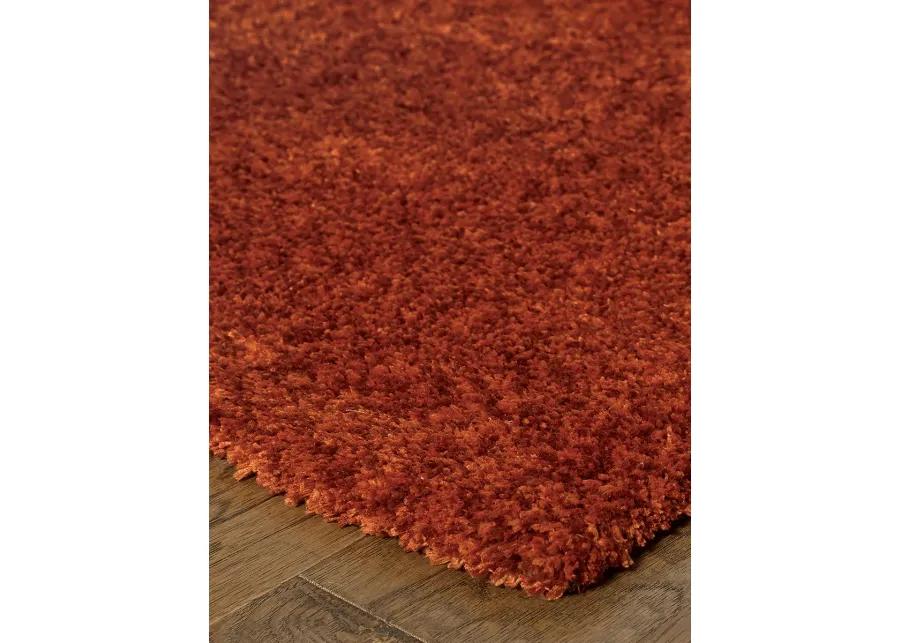 Heavenly 6'6" x 9'6" Red Rug