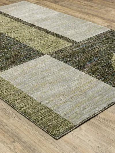 Strada 5'3" x 7'3" Green Rug