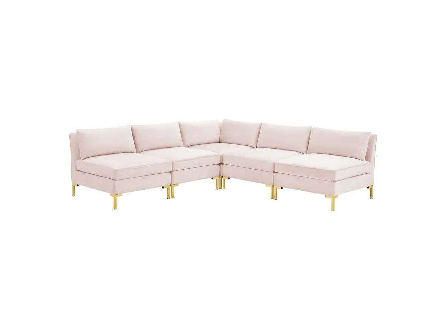 Ardent 5-Piece Performance Velvet Sectional Sofa