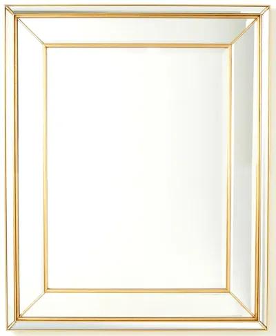 Bevel on Bevel Gold Mirror