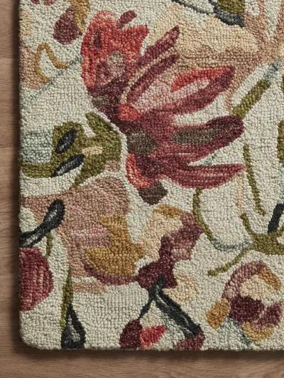 Bella BLM01 Ivory/Raspberry 7'9" x 9'9" Rug