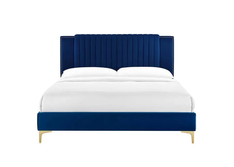 Modway - Zahra Channel Tufted Performance Velvet King Platform Bed