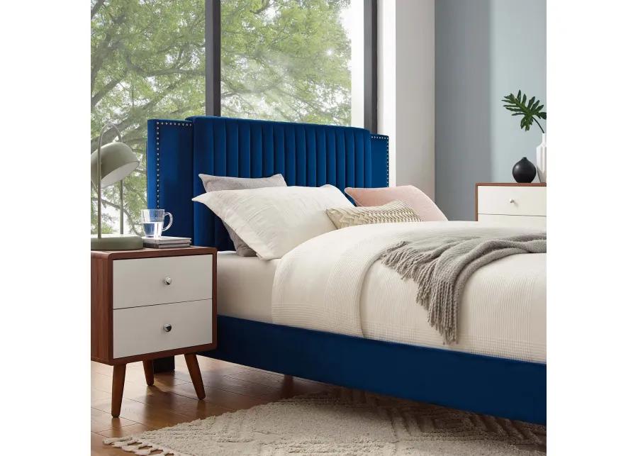 Modway - Zahra Channel Tufted Performance Velvet King Platform Bed