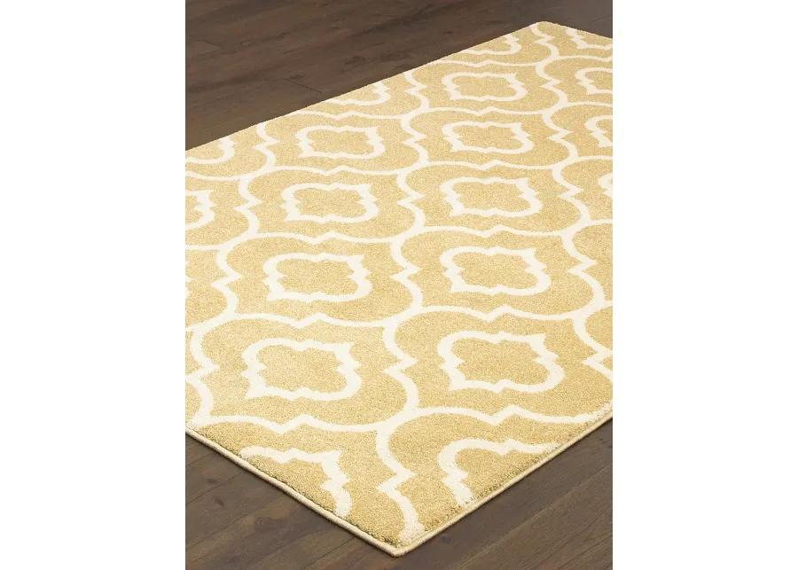 Carson 2'3" x 7'6" Gold Rug