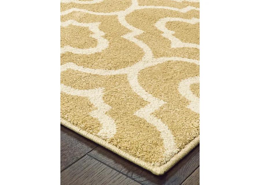 Carson 2'3" x 7'6" Gold Rug