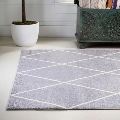 Cole Minimalist Diamond Trellis Area Rug