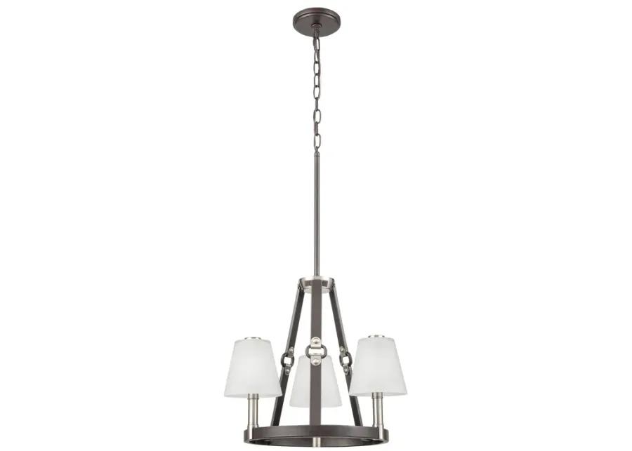 Armstrong Grove 18" Wide 3-Light Chandelier