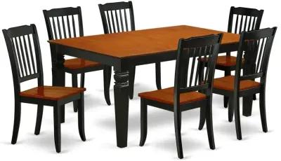 Dining Room Set Black & Cherry