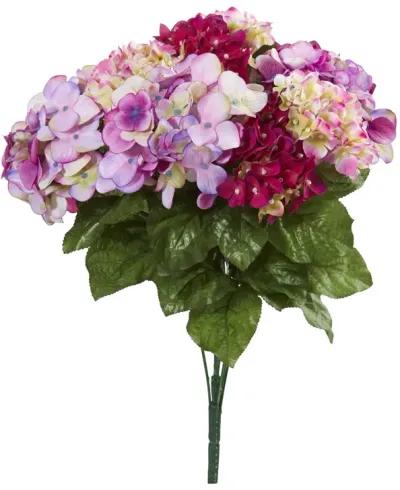 HomPlanti 19" Hydrangea Artificial Plant (Set of 3)