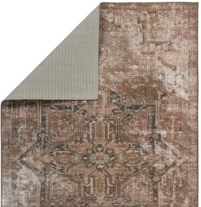 Harman Hold K Lester Minita Brown 4'2" x 8' Runner Rug